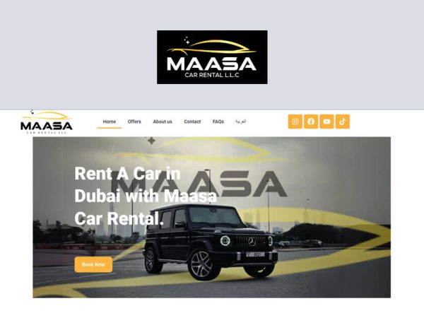 Web Design- تصميم مواقع- تطوير مواقع- ماسة لتاجير السيارات